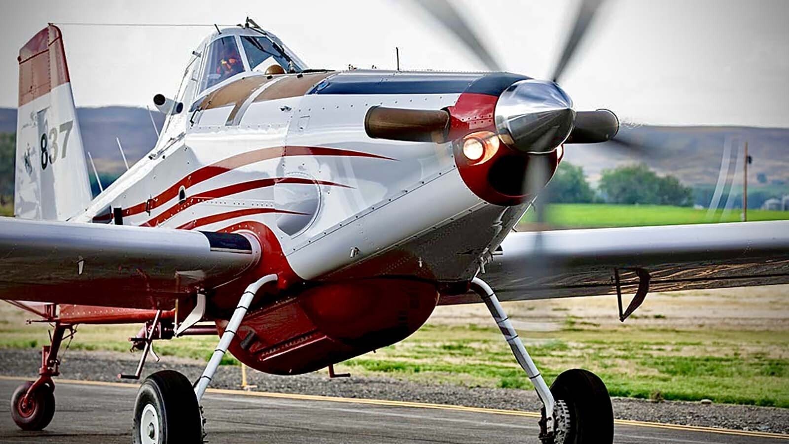 The Tanker 837 is the most challenging plane that Air Force veteran Nick Dew has flown in his long career of flying. There is no auto pilot and the bulky frame makes it harder to maneuver. However, it is just the plane needed to fight Wyoming wild fires.