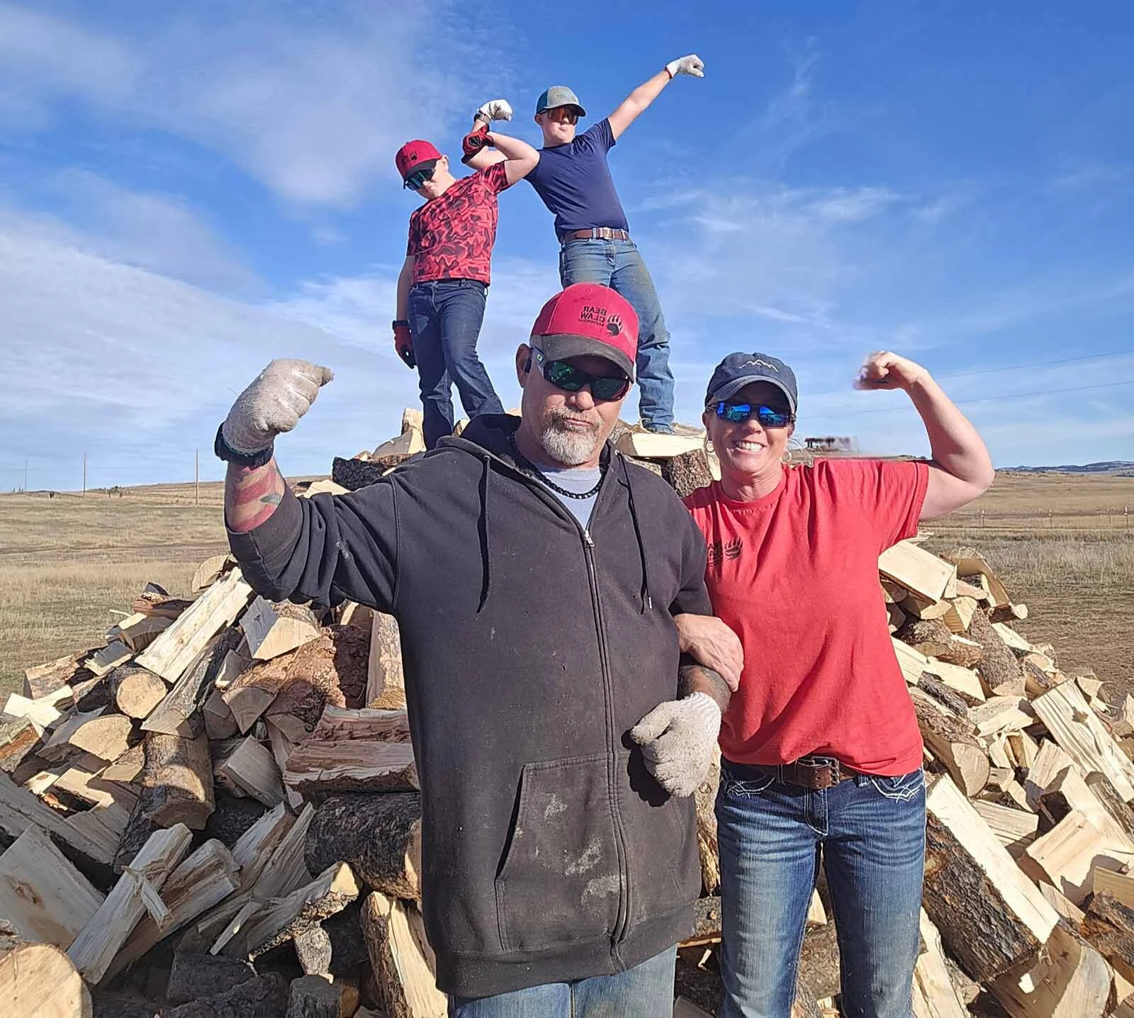 Andy and Nikki Ward are in their second season of selling firewood through Bear Claw LLC, taking over a business from a longtime Sheridan firewood seller who had built up a regular customer base.