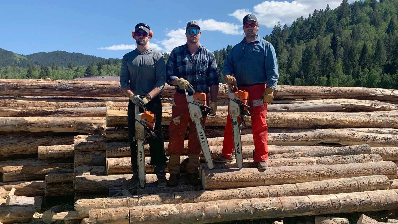 Phil Loftus and a friend have been purchasing truckloads of logs and splitting the wood themselves.