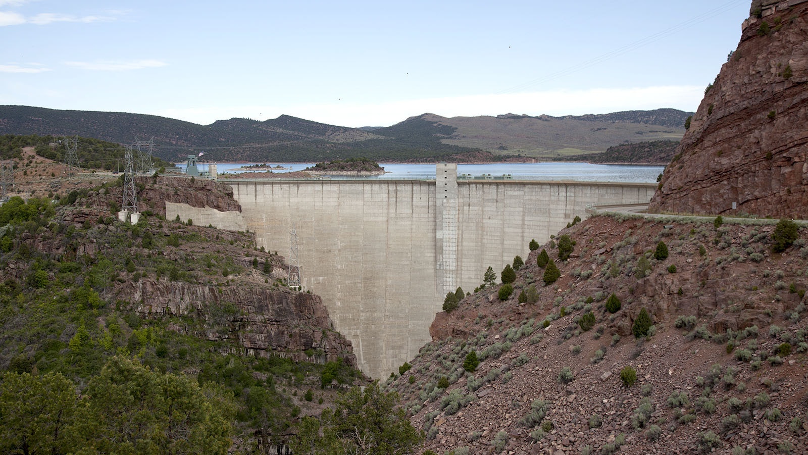 Flaming Gorge Dam was made operational Sept. 27, 1963, during a ceremony in which President John F. Kennedy turned it on.