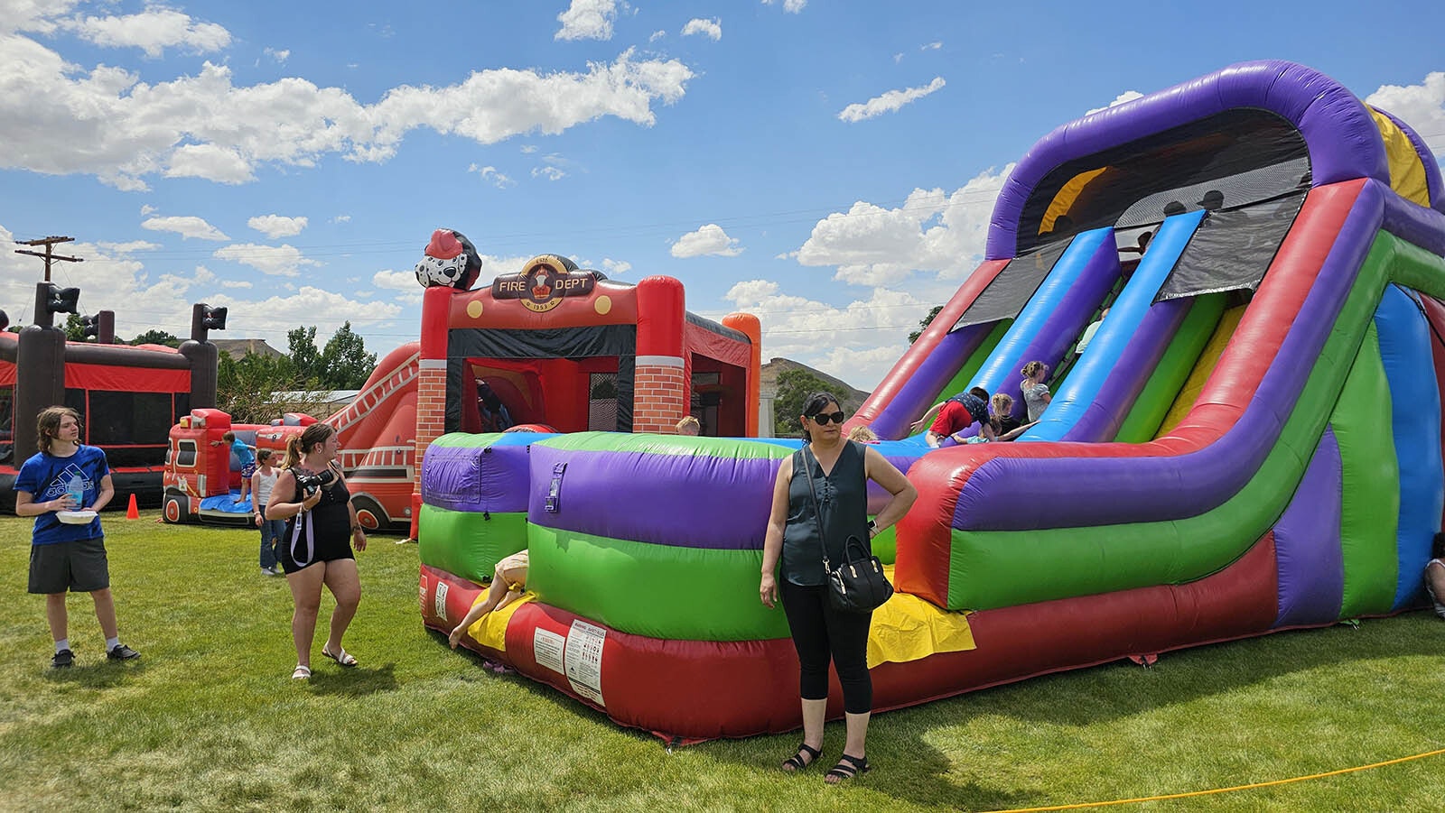 Bouncy houses for the kids were popular at Flaming Gorge Days in Green River.