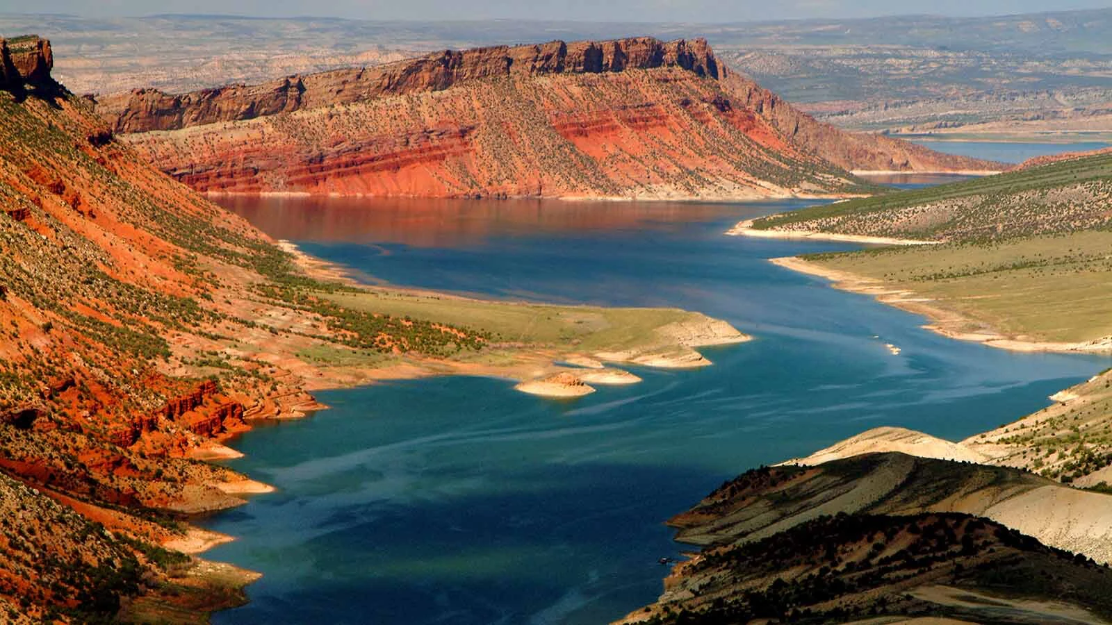 Flaming Gorge Reservoir and National Recreation Area in Wyoming and Utah.