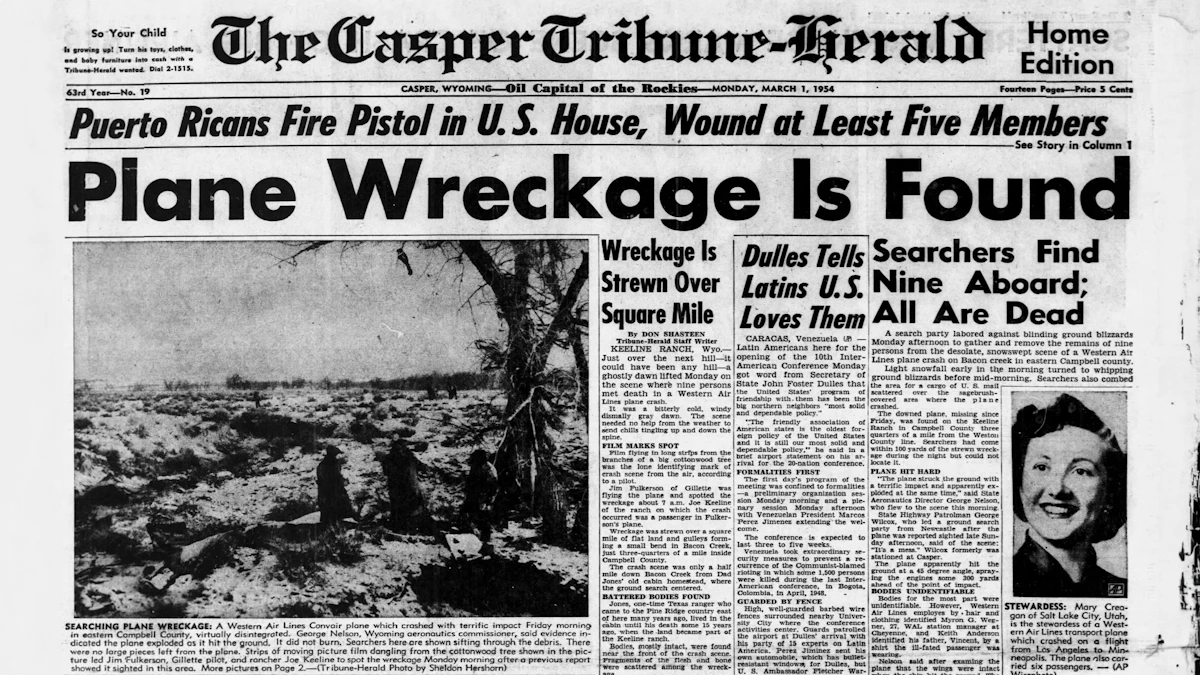 Keeline Ranch Wyoming History: 70 Years Ago This Month, Doomed Flight 34 Crashed ...