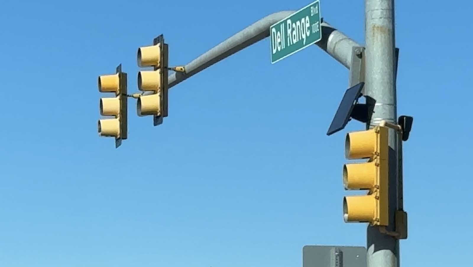A petition has hundreds of signatures calling for Cheyenne to remove is Flock license plate cameras because they invade privacy. The city's police department says the 23 cameras are solving cases and catching criminals. Here's a Flock camera at Del Range Boulevard and Yellowstone Road.