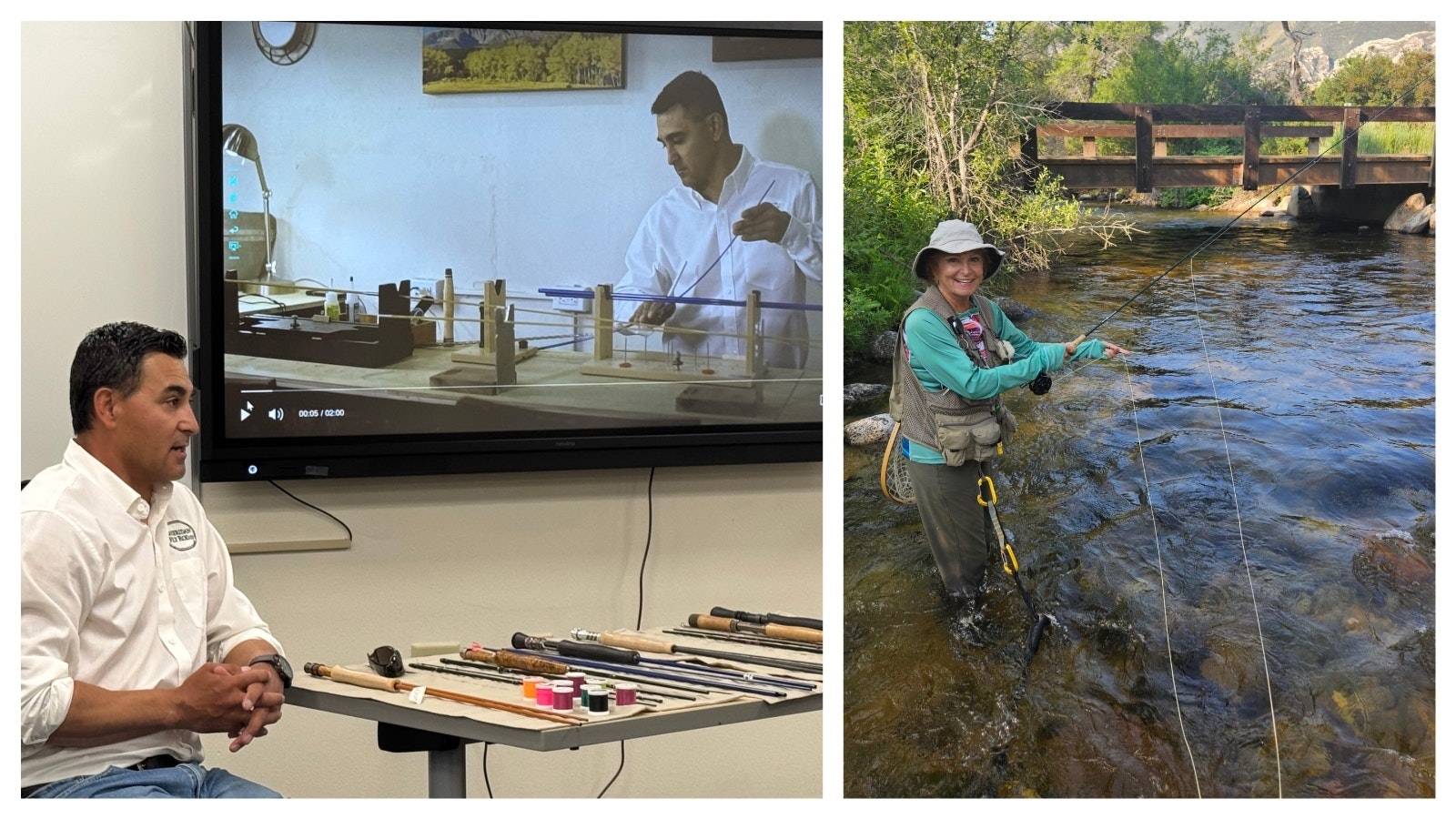 Fishing with Joey Puettman fly rods.