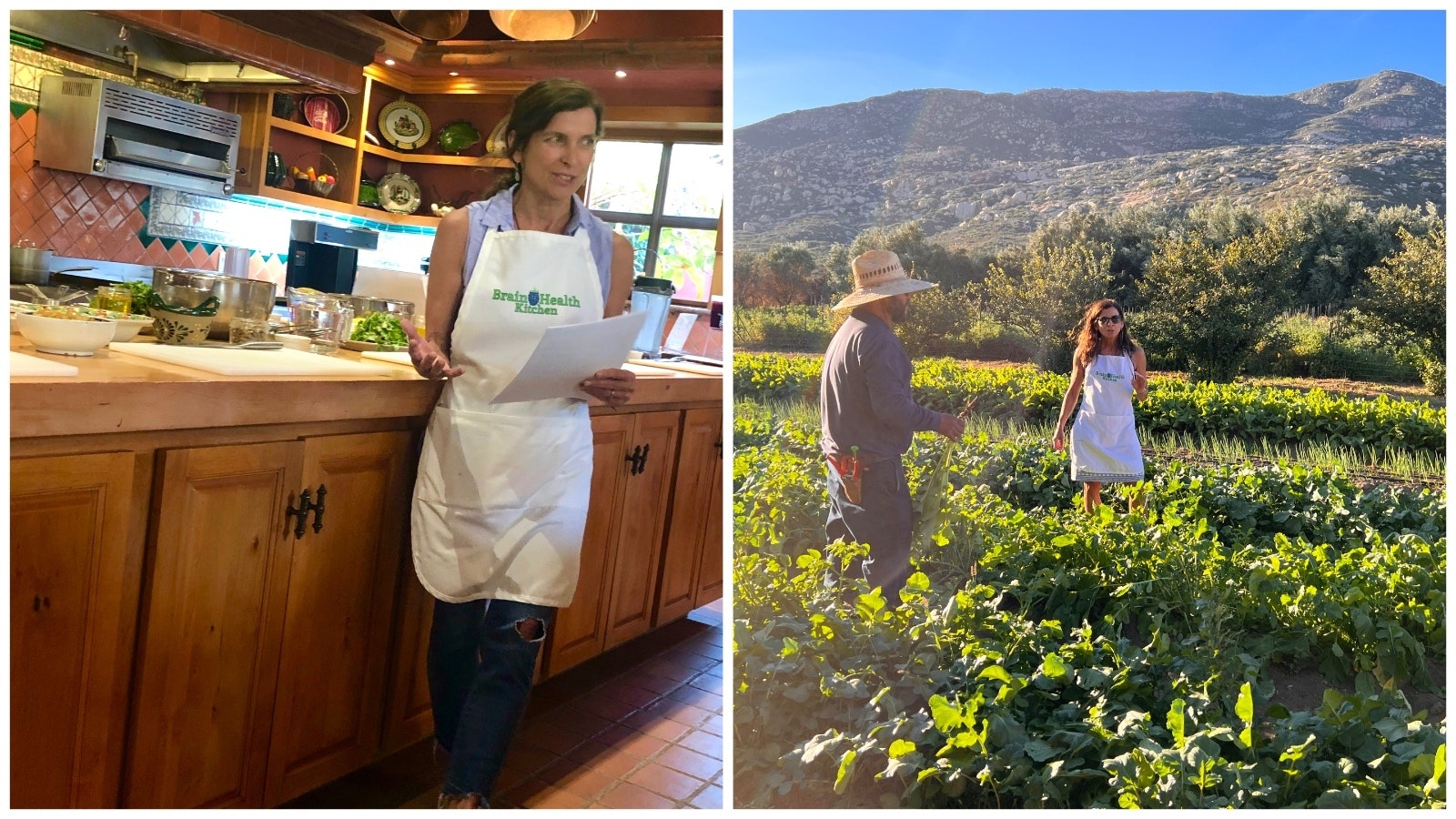 Dr. Annie Fenn teaches Brain Health Kitchen cooking classes at Rancho La Puerta in Tecate, Mexico.