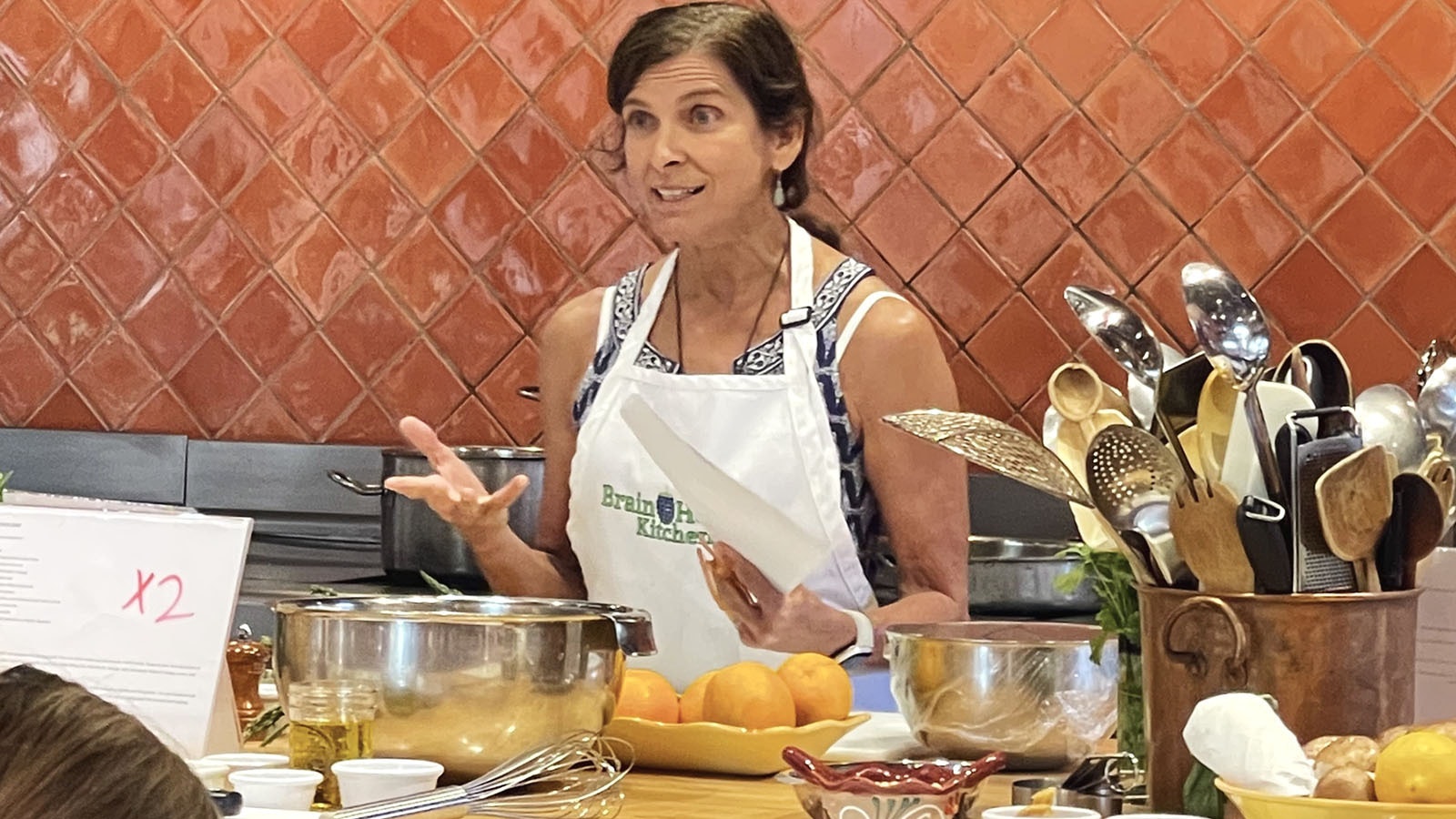 Dr. Annie Fenn takes students to Blue Zone countries to teach her Brain Health Kitchen courses, like this one in Mexico.