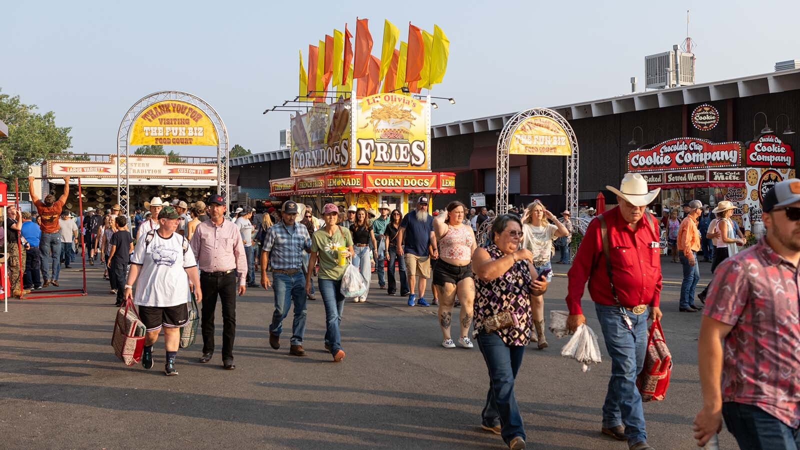 For some, Cheyenne Frontier Days is the one time a year they gorge themselves on the most creative and expertly executed deep-fried fair food, as seen in a packed food court in 2024. On the menu this year: Hot Honey Goat Cheese Pizza and Pickle Dogs.