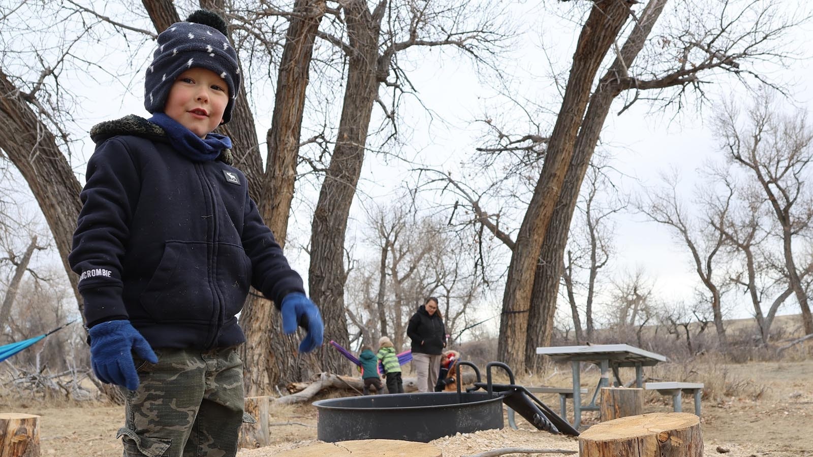 Samuel said that snacks were part of his favorite things at the outdoor preschool.