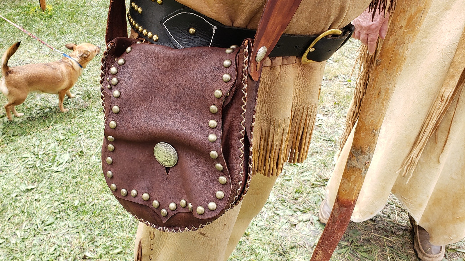 Leather pouches were referred to as a "possibles" bags because they hold every possible little thing a mountain man might need out on the trail.