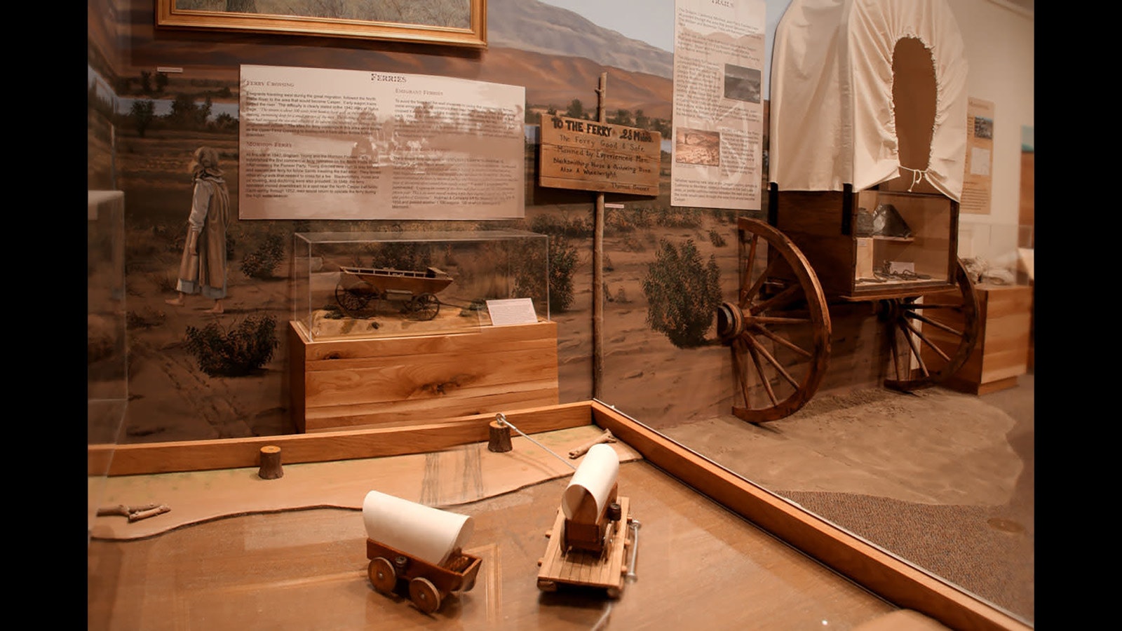 A display at the Fort Caspar Museum in Casper, Wyoming.