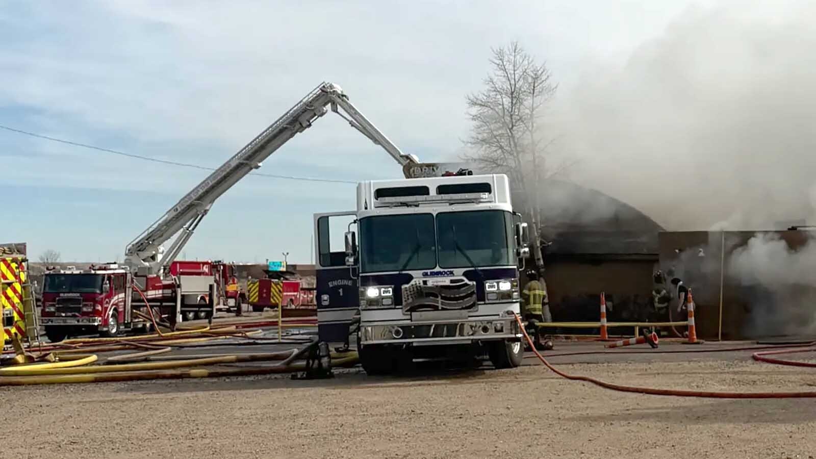 The 70-year-old Fort Diablo in Glenrock was gutted by a fire Sunday, leaving the landmark restaurant “a total loss.” “I just couldn’t believe it,” owner Kevin Tate said about watching it burn. “This just sucks.”