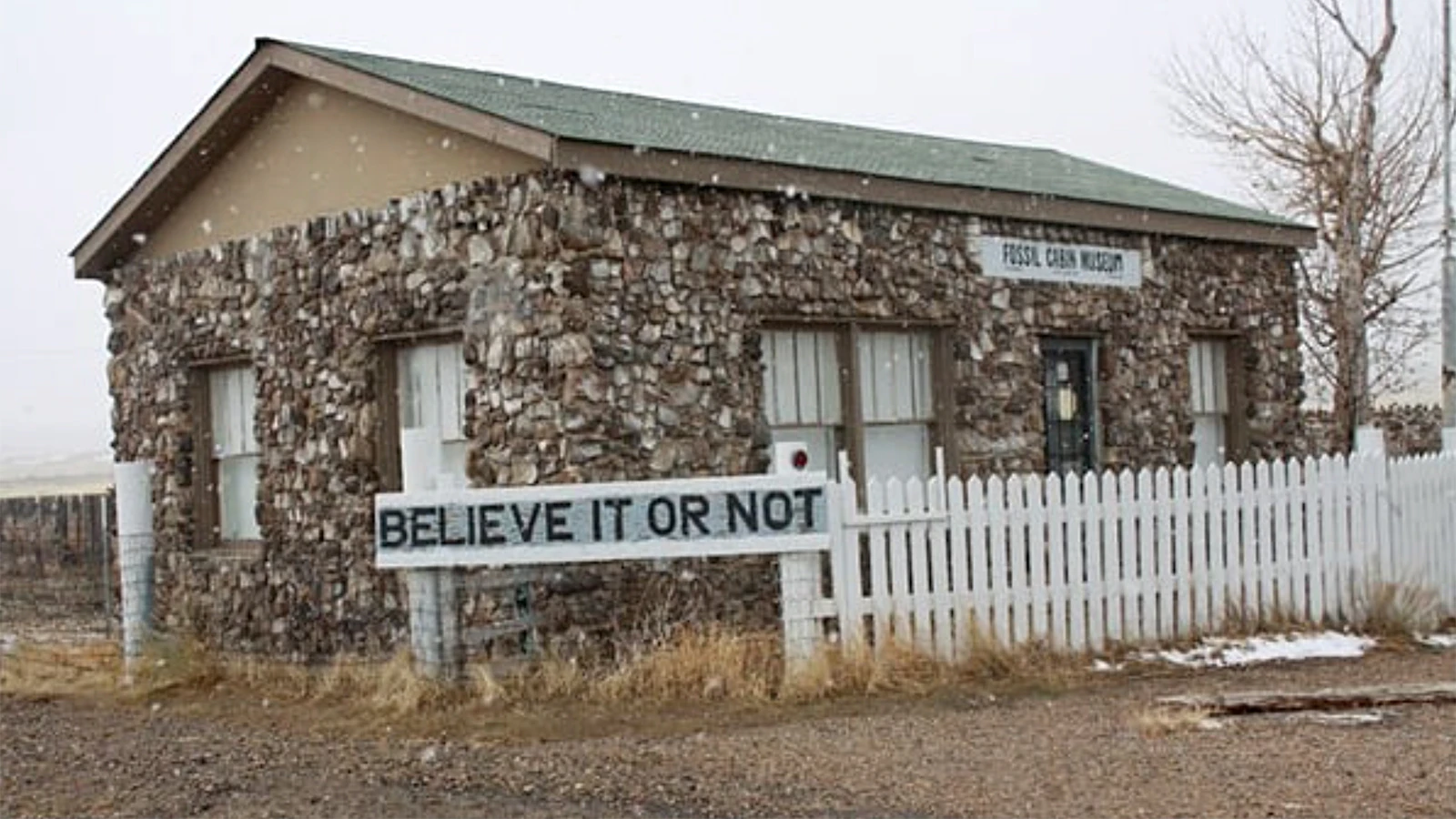 Wyoming’s world-famous Fossil Cabin was built from more than 6,000 dinosaur bones, weighs 52 tons and was a target for vandals along U.S. Highway 30. It made a nail-biting, 7-mile crawl this week to a new permanent home at the Medicine Bow Museum.