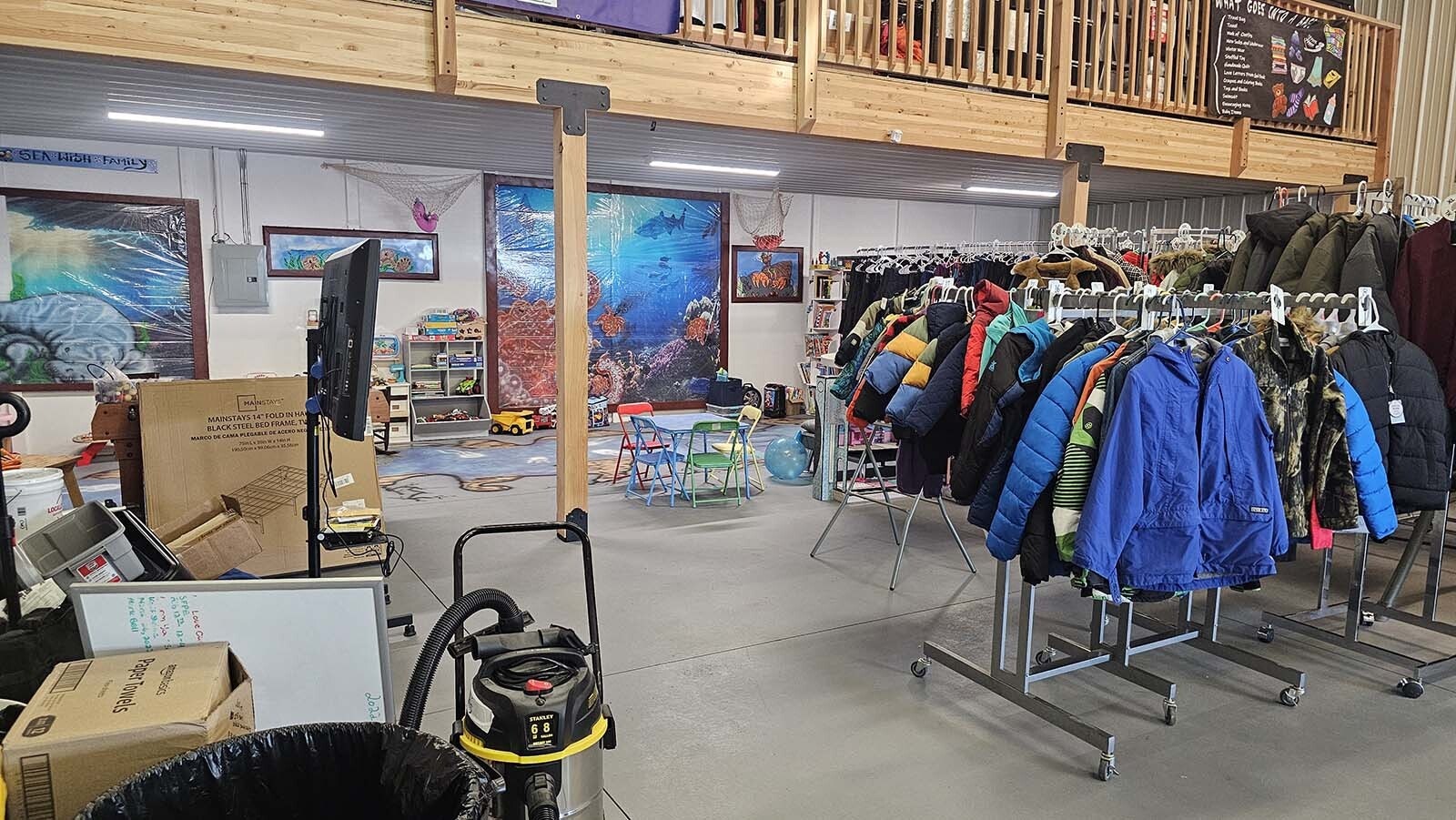 Inside the Sheridan Foster Care Exchange.