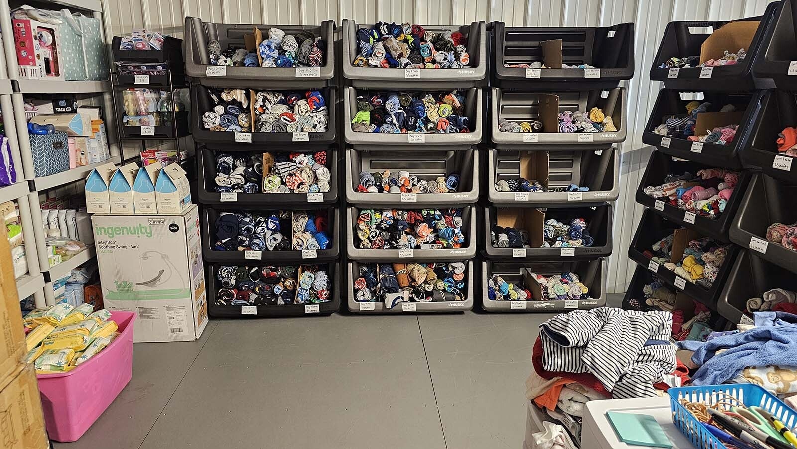 One of the shopping areas inside the Sheridan Foster Care Exchange.