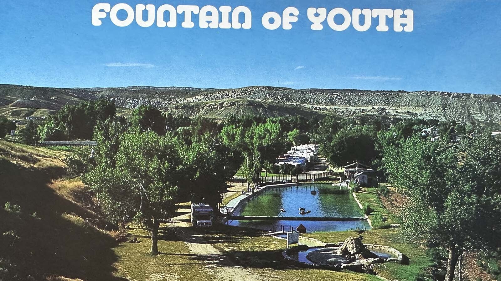 1970s postcard featuring the Fountain of Youth RV Park.