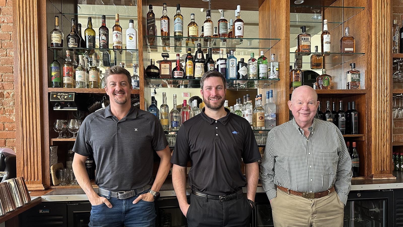 Co-owner Ryan Winner, from left, general manager Tim Kerr and co-owner Kim Love of Frackelton's Fine Food & Spirits in Sheridan. Not pictured is co-owner Tanner Beemer.