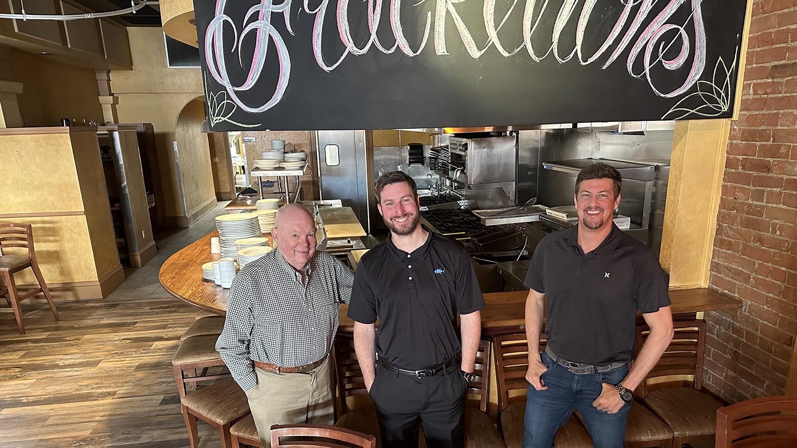 Co-owner Kim Love, from left, general manager Tim Kerr and Ryan Winner, another co-owner of Frackelton's Fine Food & Spirits in Sheridan. Not pictured is co-owner Tanner Beemer.