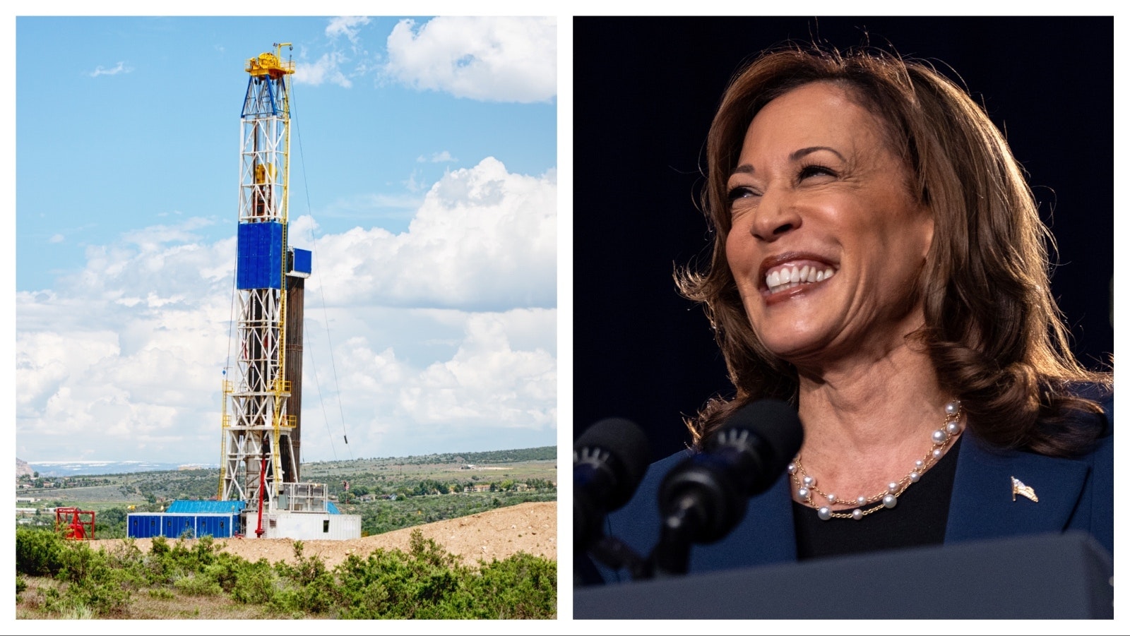 Kamala Harris is backing off her previous anti-fracking stance, but former President Donald Trump doesn't buy it.