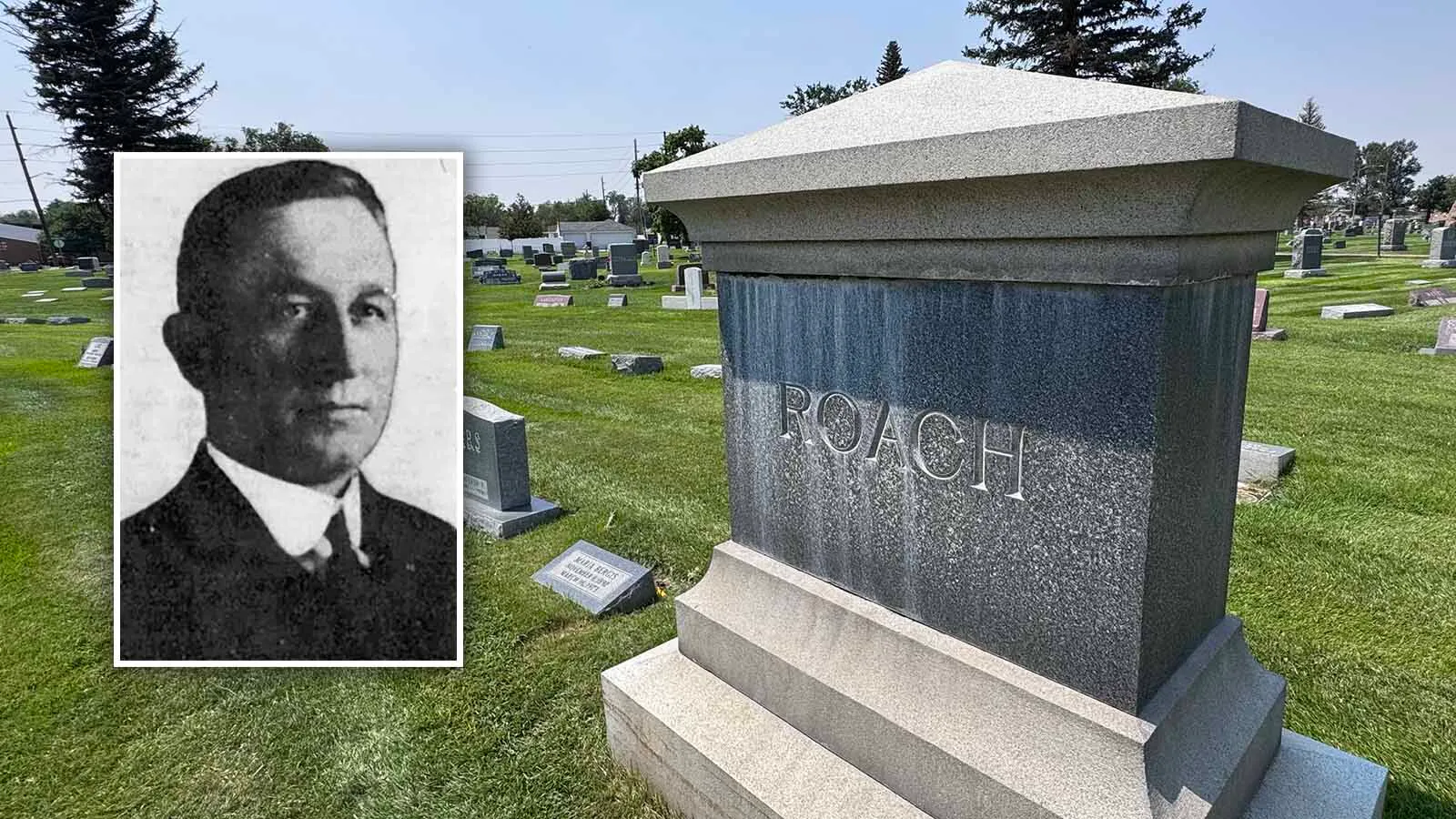 In 1916, well-respected Laramie County Sheriff Frank Roach, also a rancher who had three horses stolen by thieves, pursued them into Colorado. He was gunned down by the thieves — shot in the back of the head — on a ranch a few miles across Wyoming's southern border.