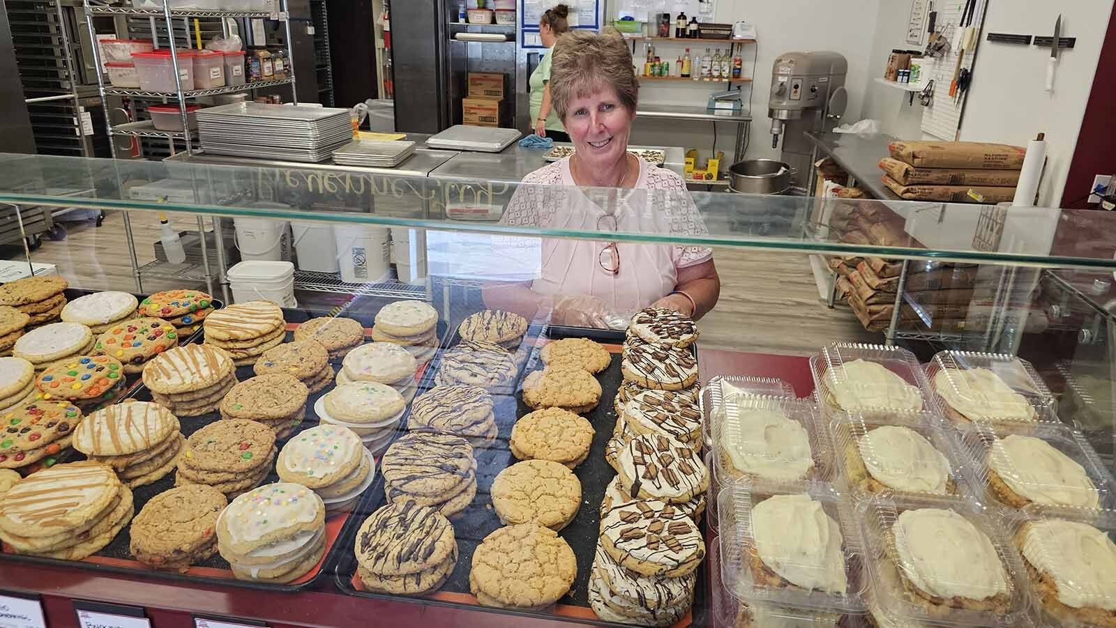 Martha Biesterfeld at Mary's Mountain Cookies, said traffic has been a little lighter this year than in year's past. The cookie store nonetheless sold almost 1,000 cookies on Wednesday, and was well past 500 Thursday afternoon.