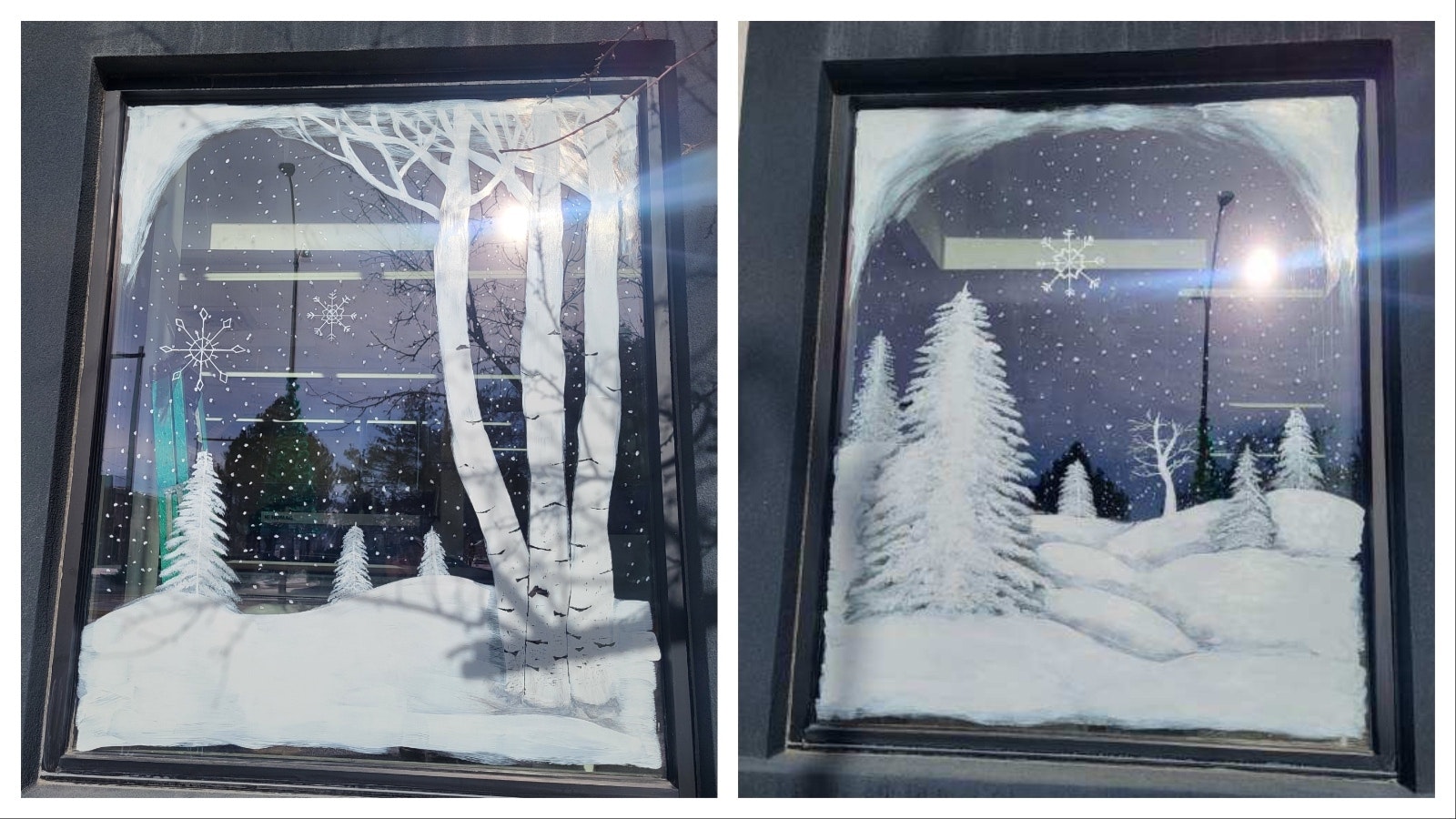 Douglas, Wyoming, resident Dan Downs enjoys winter so much he creates intricate snowscapes in windows and storefronts, what he calls "frost art."