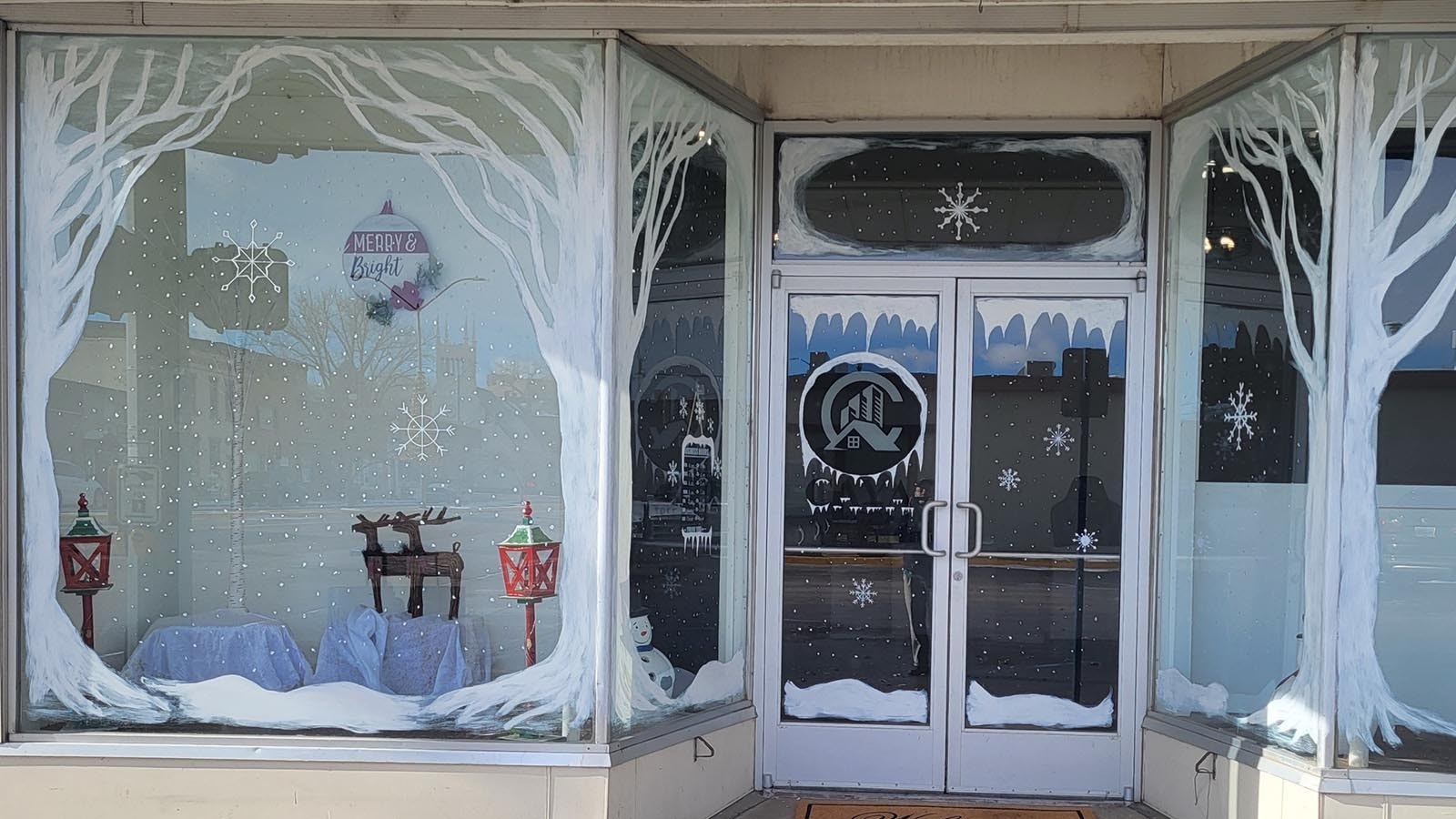 Douglas, Wyoming, resident Dan Downs enjoys winter so much he creates intricate snowscapes in windows and storefronts, what he calls "frost art."