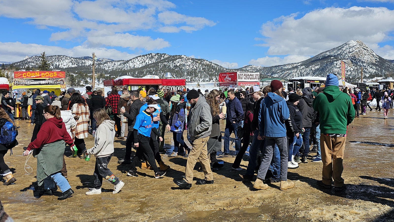 Dozens of food trucks gathered for Frozen Dead Guy Days to feed the thousands of people who attended.