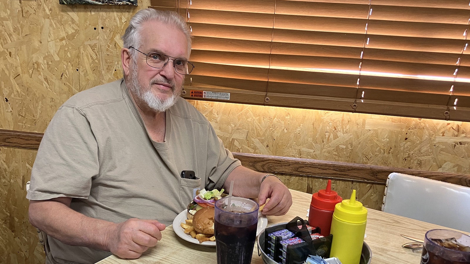 Don Clark of Salt Lake City, Utah, was just traveling through the area and learned about G-Ma’s. He stopped in for a burger lunch.