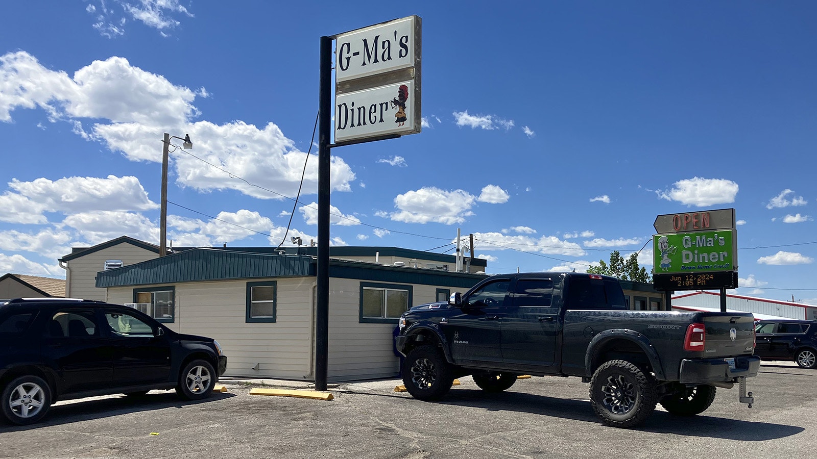 G-Ma’s Restaurant sits on the south side of West Yellowstone Highway and in addition to locals gets vistors traveling from the airport into Casper who are looking for a mom-and-pop restaurant.