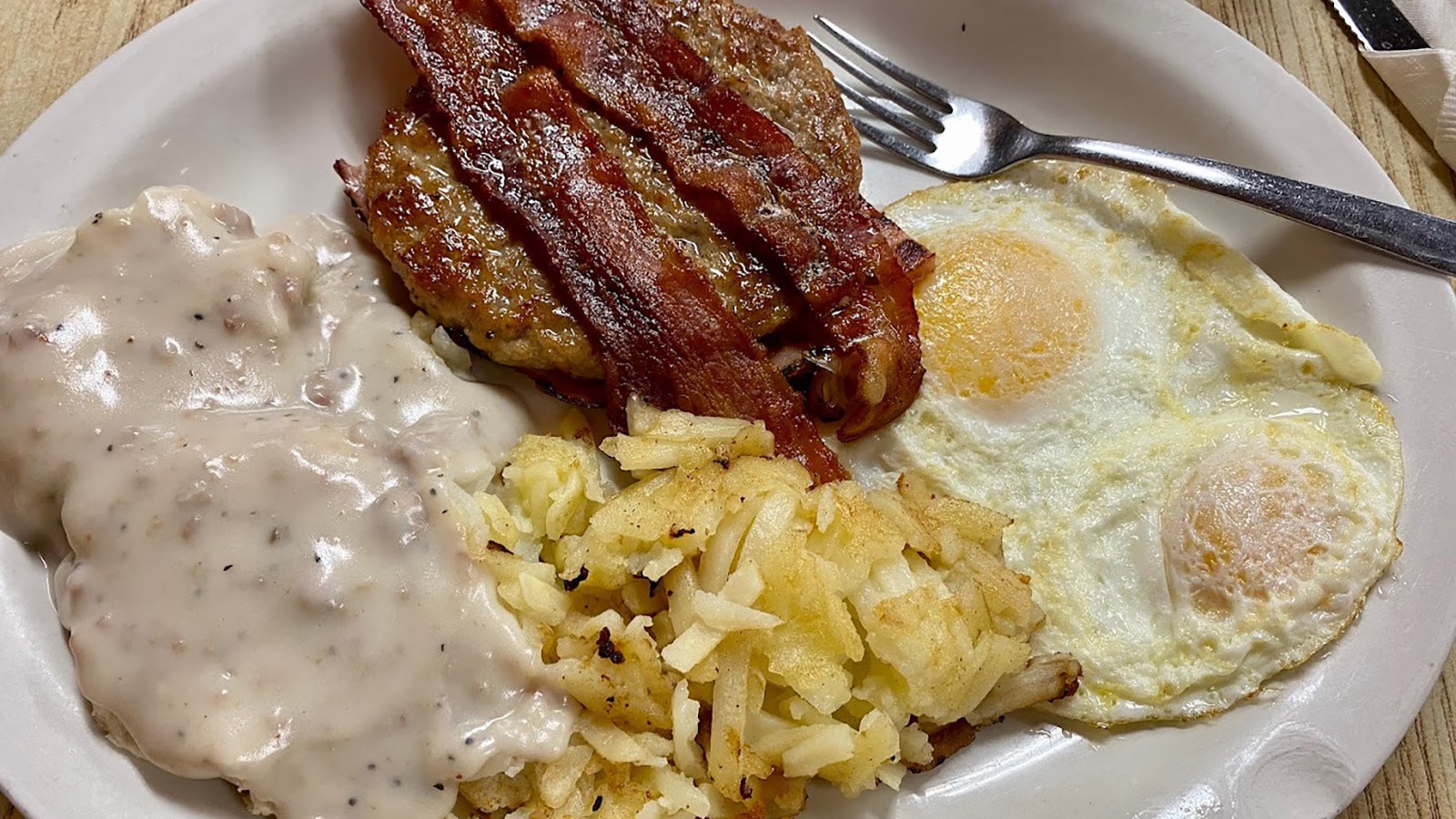 There's nothing like a classic diner breakfast, which is the specialty at G-Ma's Diner in Mills, Wyoming.