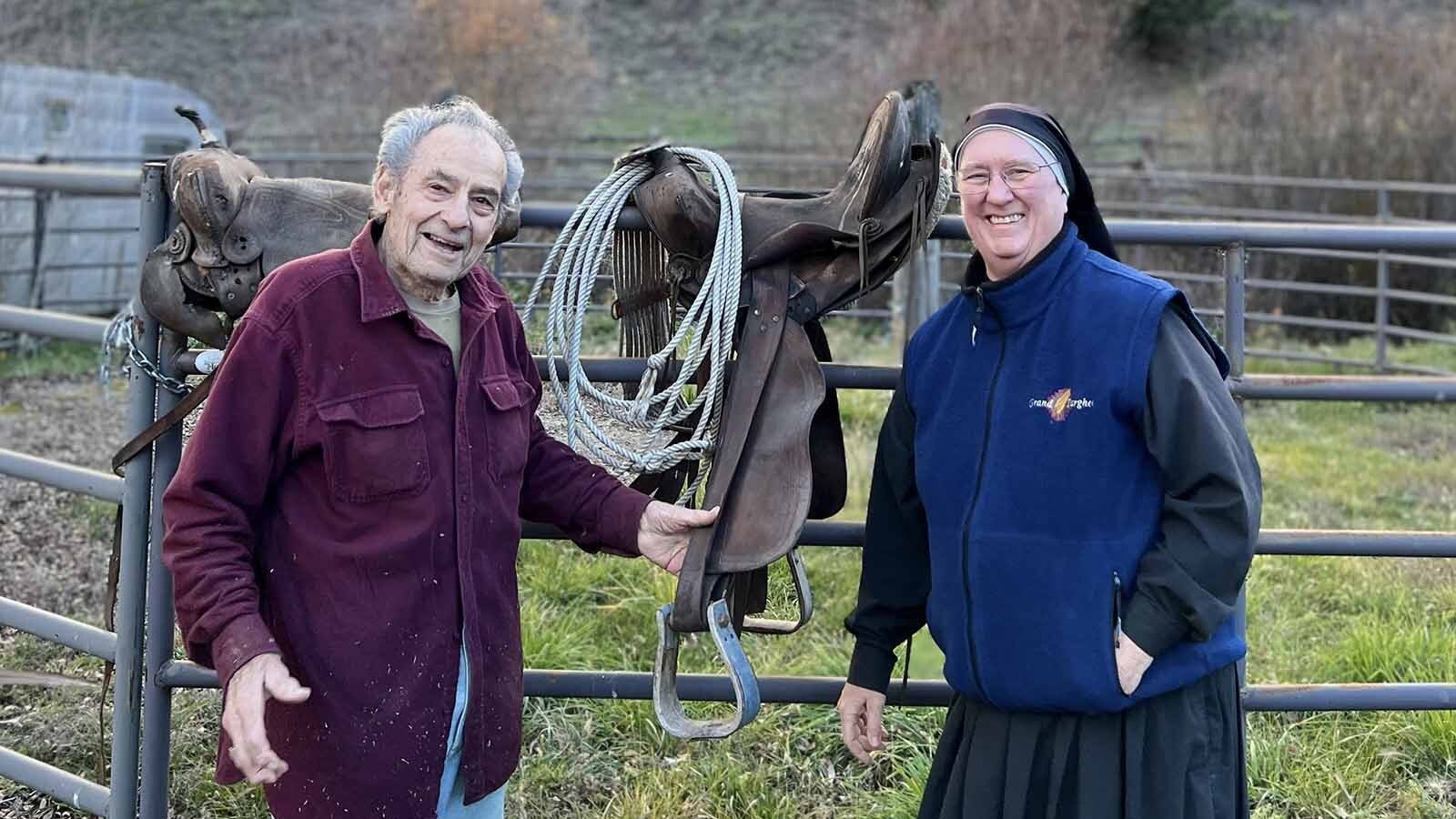 Gap Pucci with Mother Marie Wendy McMenamy at his place in Jackson Hole.