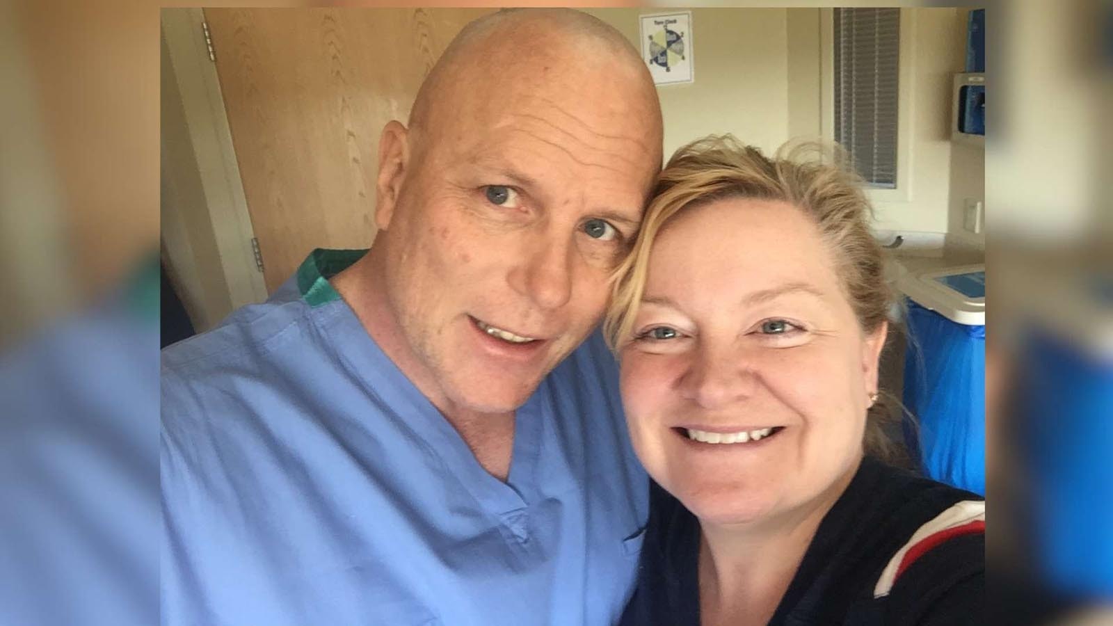 While Cheyenne police officer and Hall of Fame athlete Tom Garrison battles leukemia while undergoing chemotherapy, his partner Lori Millin has served as his caregiver and their faith and deep love have helped carry Garrison to remission.
