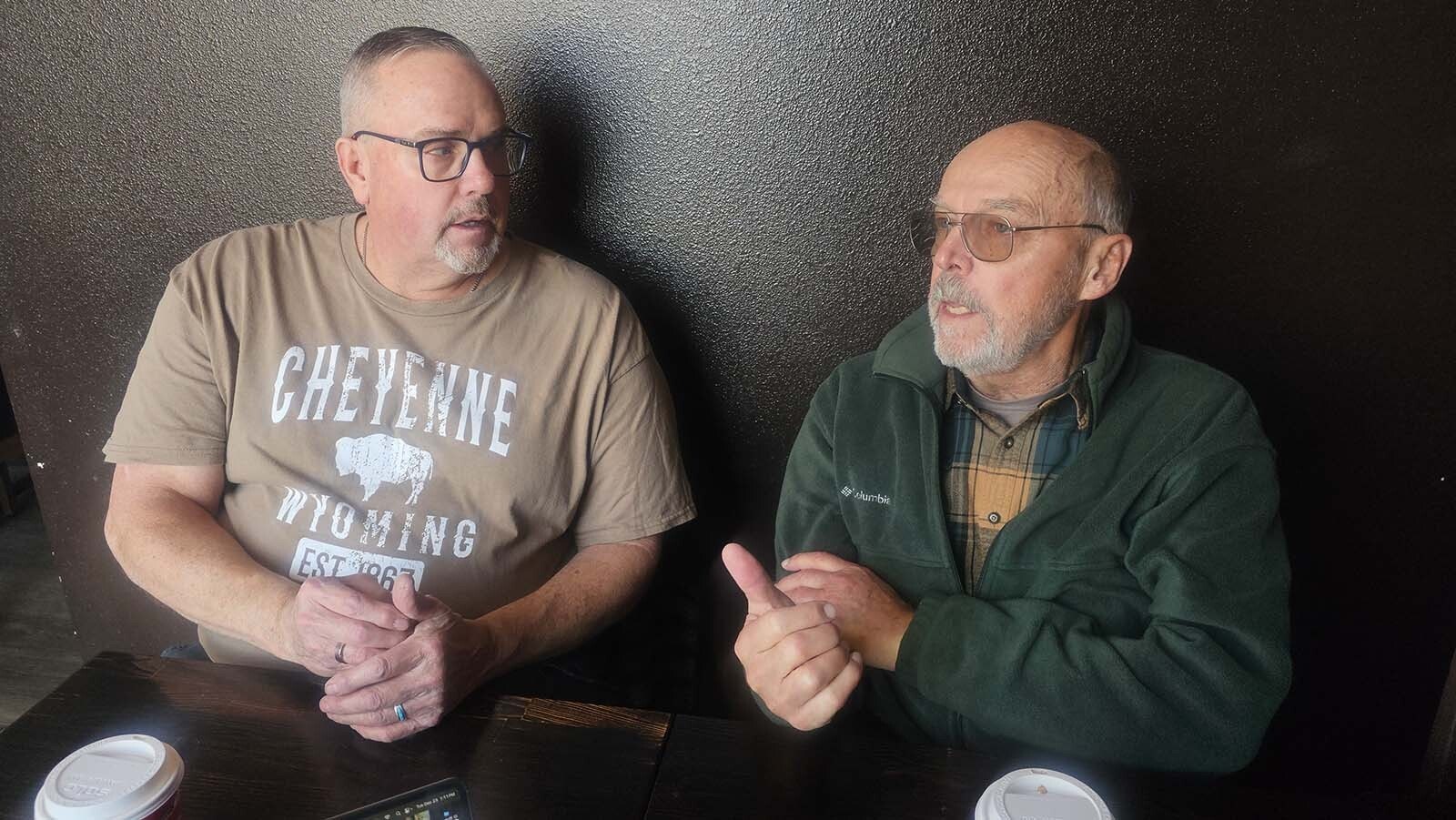Gary New, right, was Wyoming's NCAR operations manager, while Randy Bruns was Cheyenne's economic developer and helped bring NCAR to Wyoming. Both of them say NCAR is about much more than climate science.