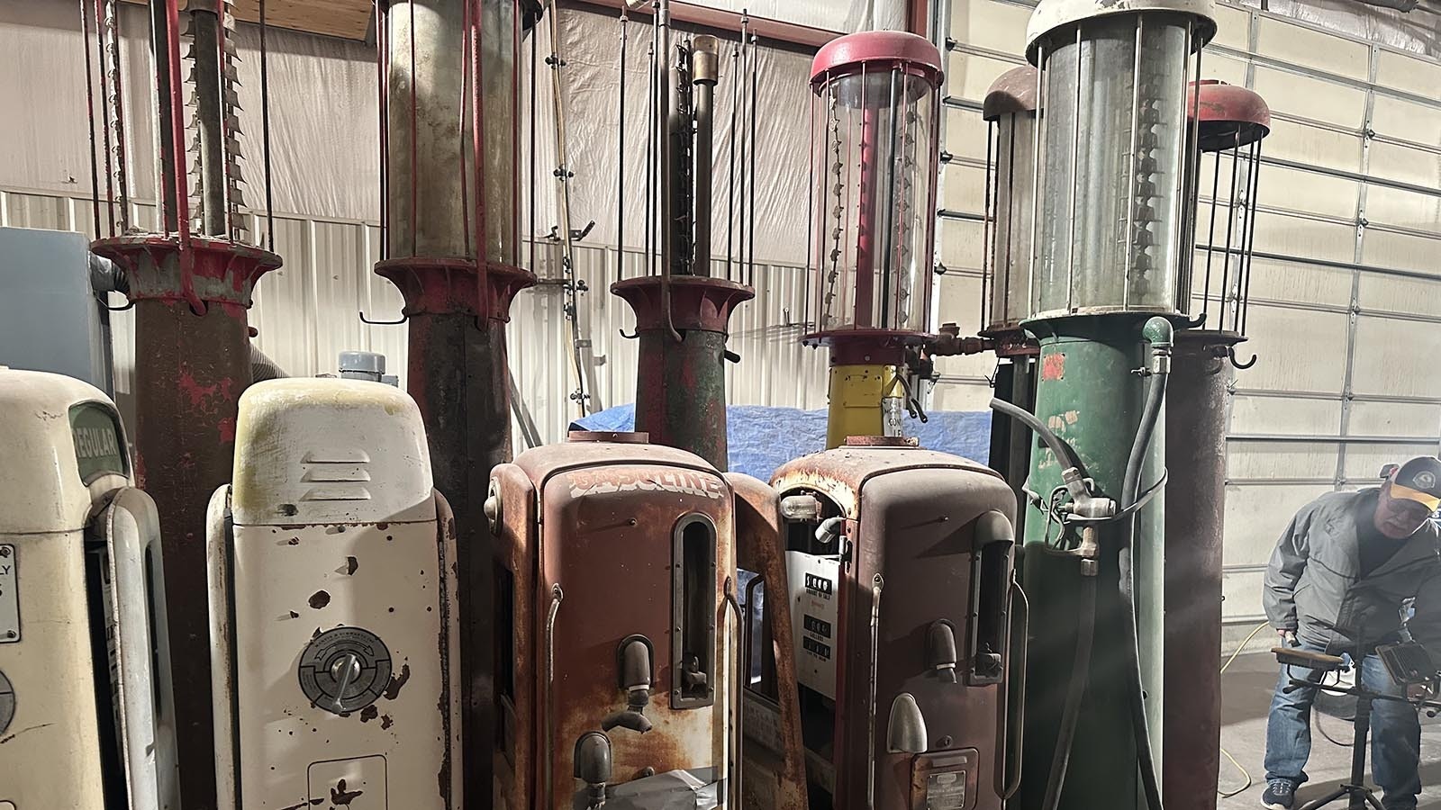 Randy Nissen has rescued old, abandoned pumps from fields, yards, garages and collections from those who are downsizing.