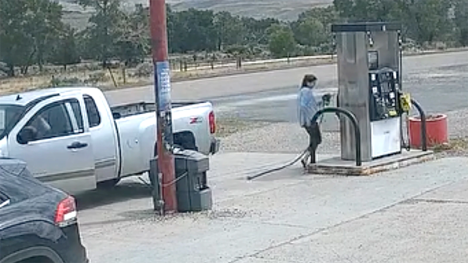 A driver pulled away from Wapiti's Red Barn gas station with a nozzle and hose still connected to the gas tank, then drove off without telling anyone. The Red Barn's owner said it's the fourth time this summer, and she's frustrated.
