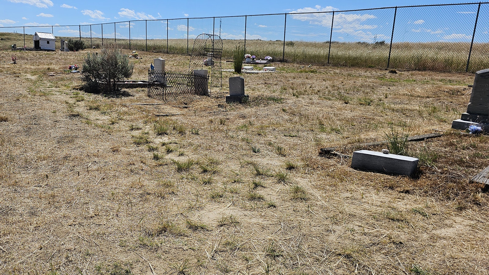 The Gebo Cemetery remains a testament to the former boom town.