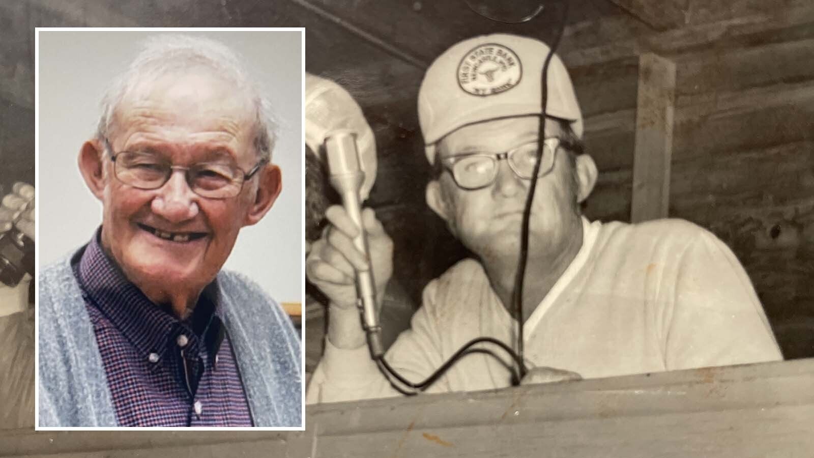 For decades, Gene Baldwin was known around Weston County as the “Voice of the Dogies” at Newcastle High School football games. He also was a rancher, teacher and cowboy poet. He died in December at age 99.