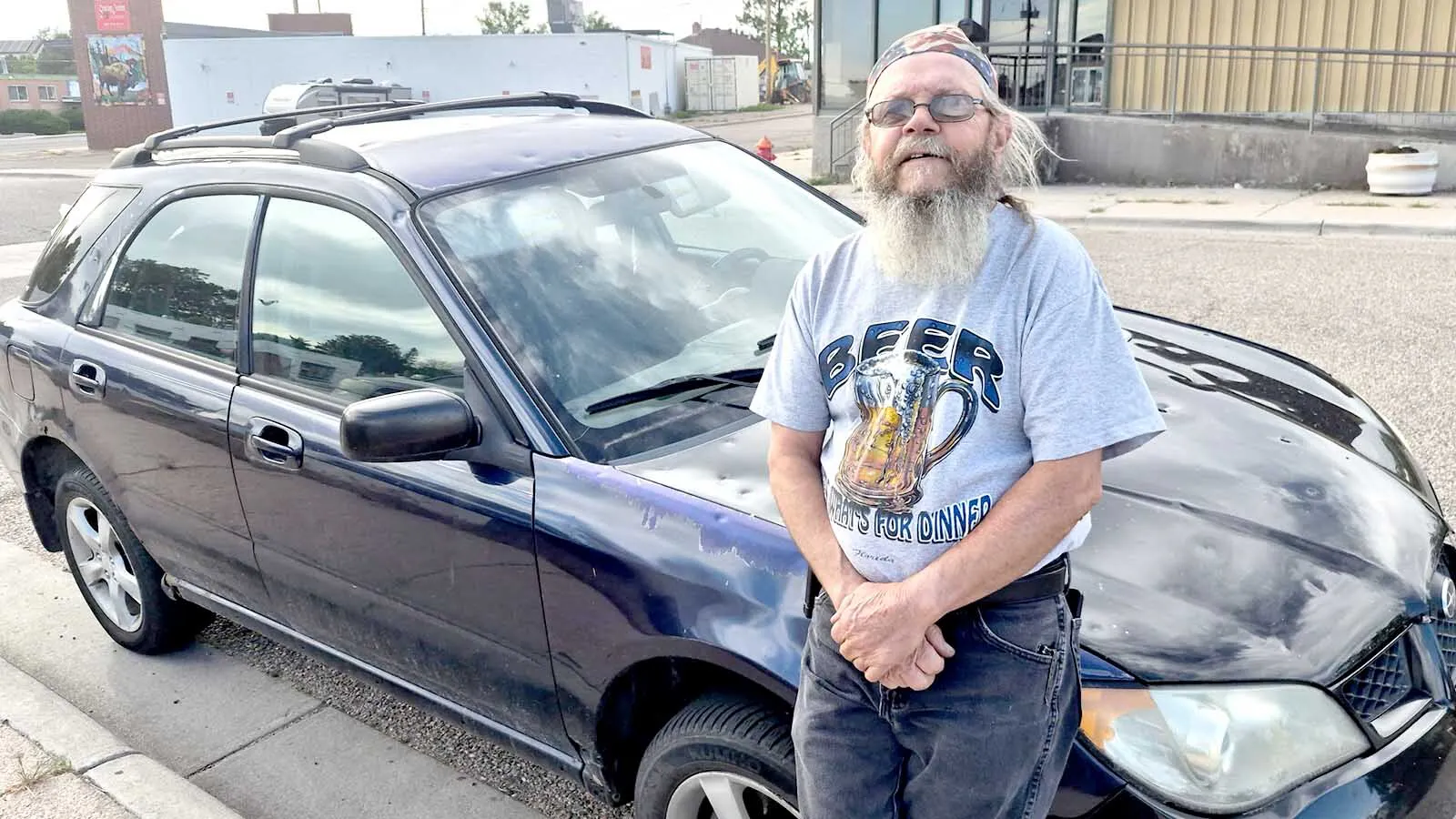 Geno Stecks received the first ticket for violating Cheyenne’s new vehicle noise ordinance. He was driving this 2006 Subaru with a modified muffler.