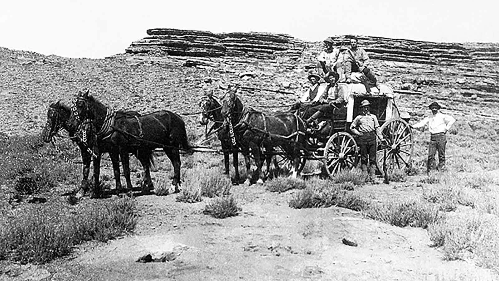 When Bill Carlisle escaped from the Wyoming State Penitentiary in Rawlins, in 1919 he kept track of the posses, such as the one pictured, that hunted for him through a network of ranch phones as ranchers would call ahead with the progress of the posse.