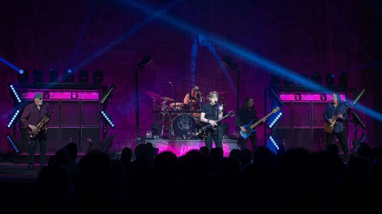 George Thorogood and The Destroyers perform during their 50 Years of Rock tour at Paramount Theatre on May 14, 2024, in Denver.