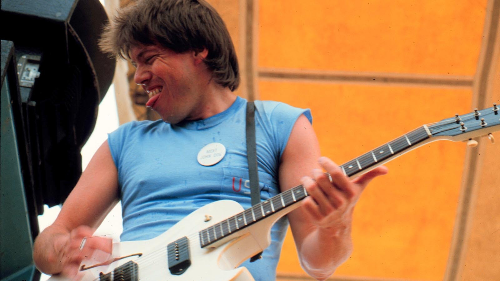 George Thorogood and his band The Deleware Destroyers perform at the Trout Air Theatre outside Minneapolis, Minnesota, in summer 1984.