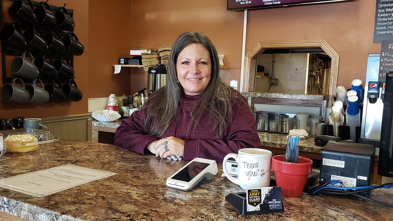 Amber Sims, a barista at The Main Bagel, told Cowboy State Daily said there haven't been any ghostly things happen that she knows of at the Gillette business.