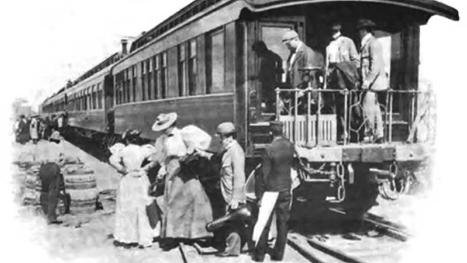 For 20 years, from 1883 to 1903, trains would bring tourists to Cinnabar,Montana on their way to the North Entrance of the Yellowstone National Park. According to author Shellie Larios of “Yellowstone Ghost Stories,” a ghost train still appears at a depot that is no longer there and on train tracks that were pulled up a century ago.