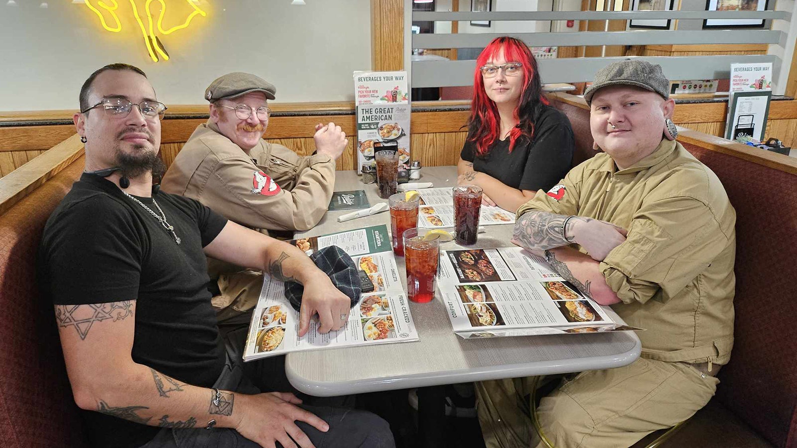 Members of the Casper-based Ghostbuster team are from left Einar Ivarson, Peter McDaniels, Raven Metcalf, and Derrick Lacey.