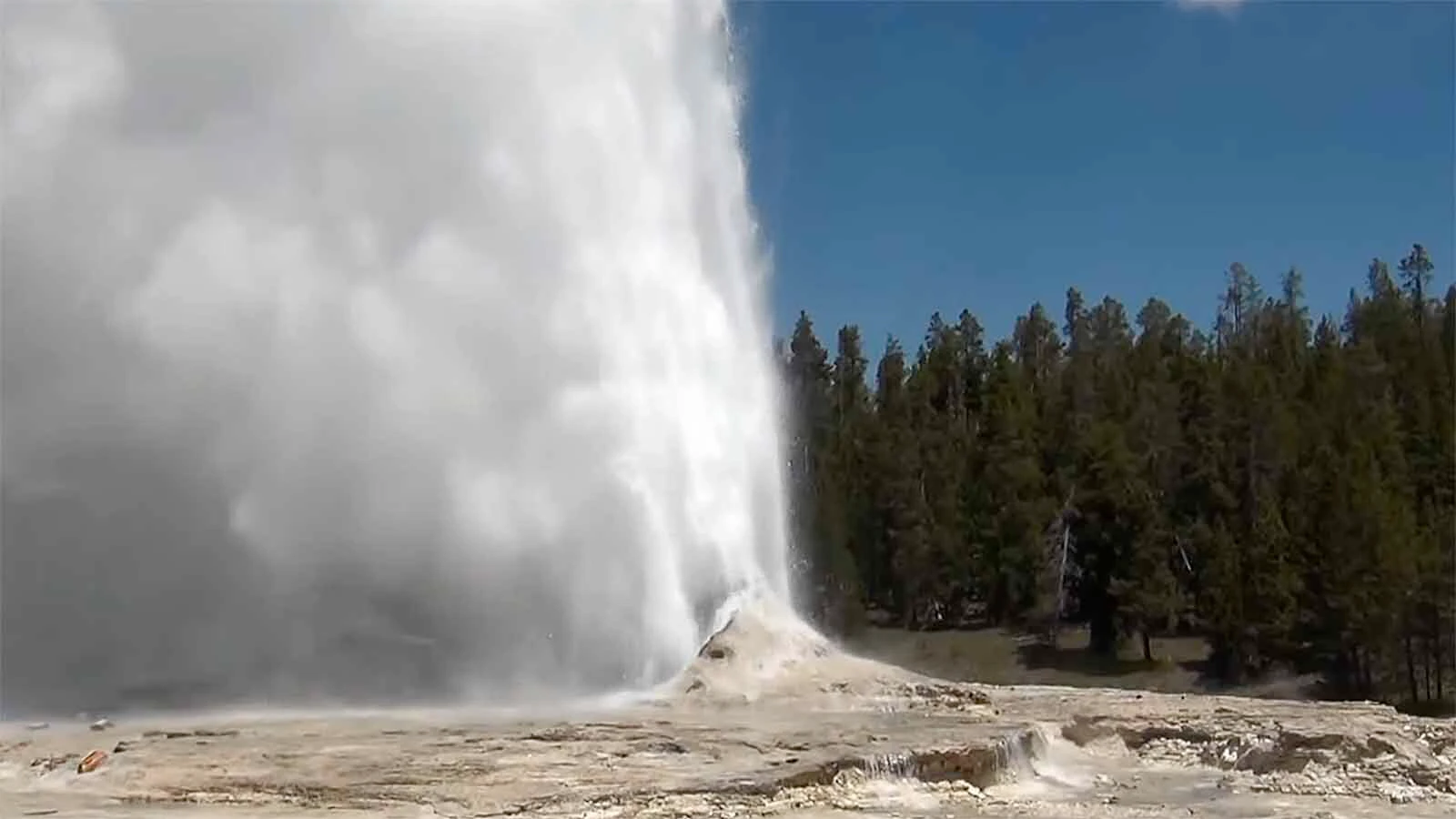 Giant Geyser, one of the two largest and most powerful geysers in Yellowstone National Park, has erupted twice in two months. It could signal another active period for the geyser, with hour-long eruptions sending 1 million gallons of water to 200 feet. Above, Giant Geyser goes off during an eruption in 2014.