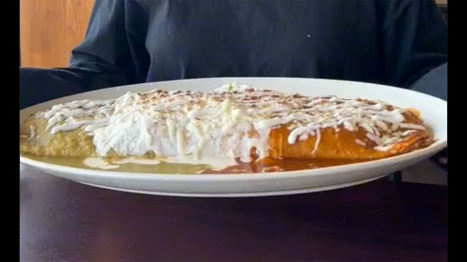The 5-pound burrito at Michael's Tacos in Cody, Wyoming.