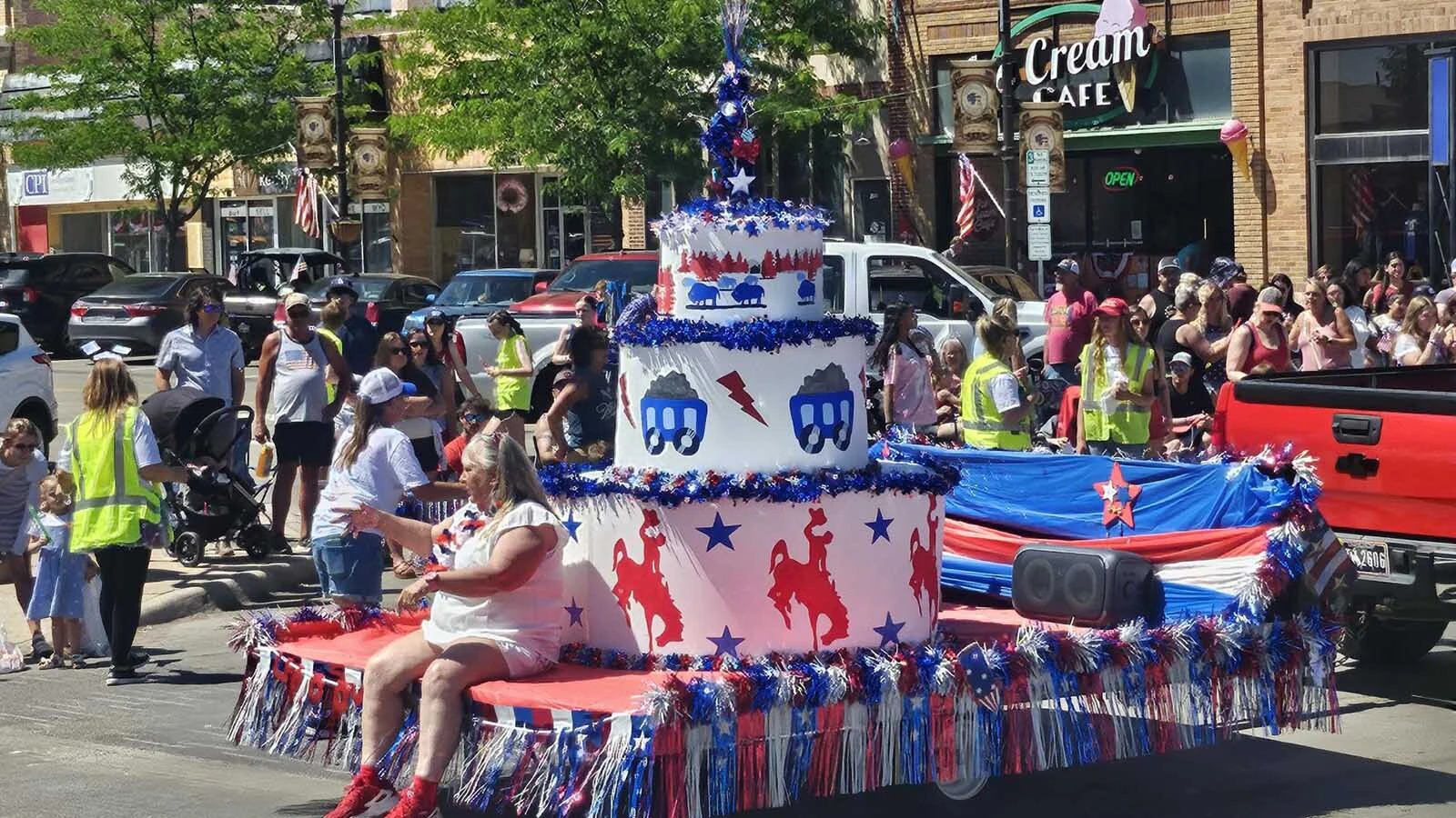 A giant birthday cake for America's 250th in Gillette's Fourth of July Parade on Saturday.