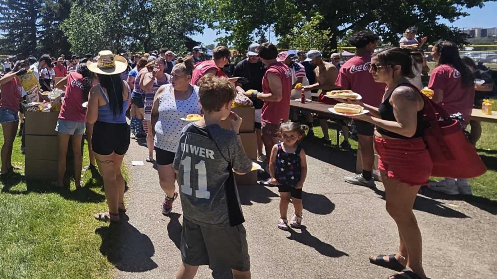 Thousands of free hot dogs are one of the main draws to Gillette's annual Fourth of July blast at Bicentennial Park.