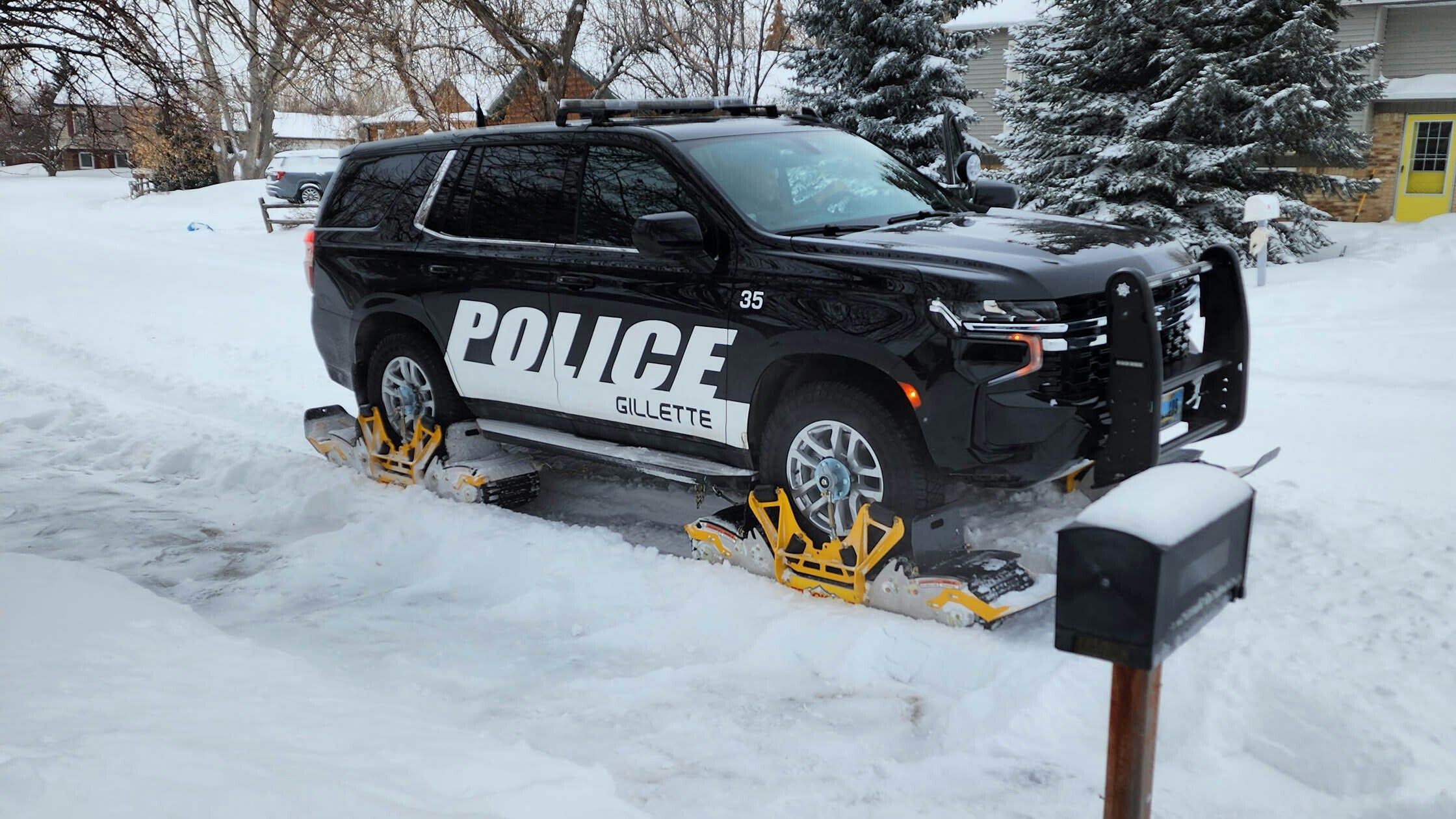 Gillette PD snow track